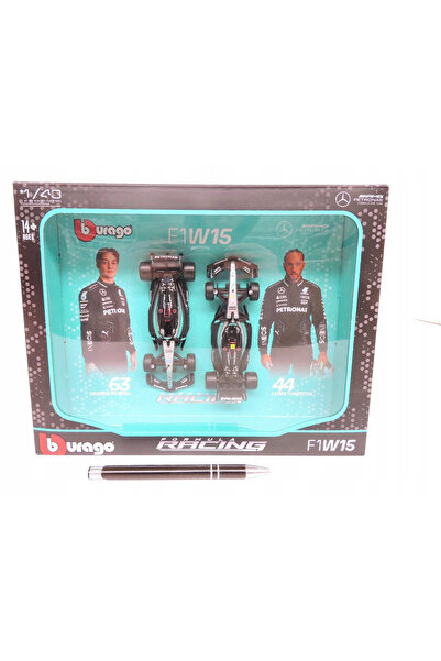 BBURAGO Set 2 Bolizi F1 Mercedes-AMG W15 Hamilton & Russell 1:43, Bburago, me...