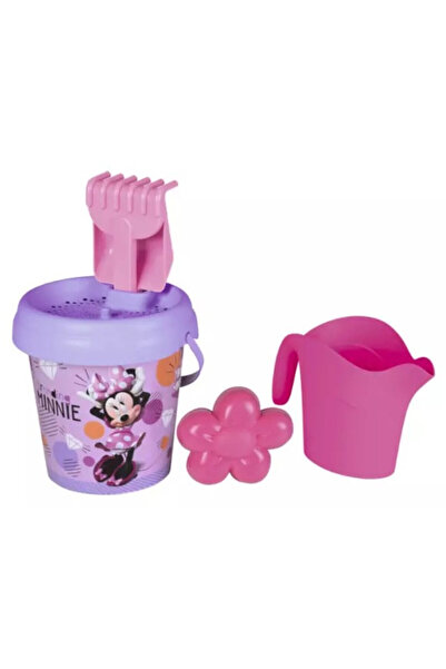 Smoby Set nisip Minnie, cu găleată, accesorii, roz, 5 piese