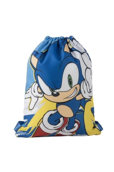 MC Micostore Rucsac cu snur pentru copii Cerda Sonic 630145, albastru cu verd...