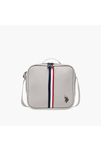 U.S. Polo Assn. US POLO ASSN. Logo Print Lunch Bag with Zip Closure