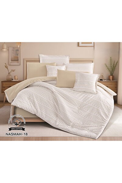 Red Rose Nefren 100% Cotton Bedspread with Modern Classic Patterns 230X250