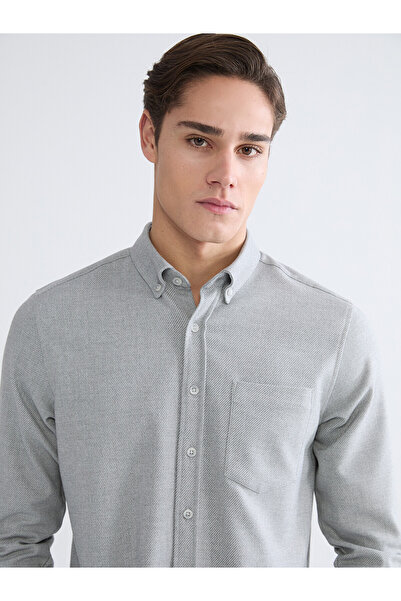 LC Waikiki قميص رجالي من NEVAVM بتصميم Regular Fit Armoudule
