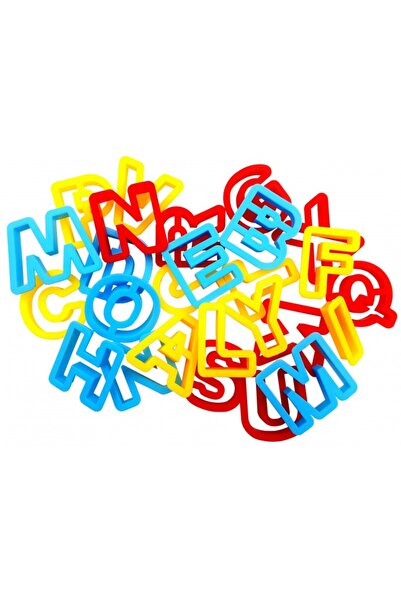 MC Micostore Sablon litere plastic pentru modelaj , set de 26 buc.