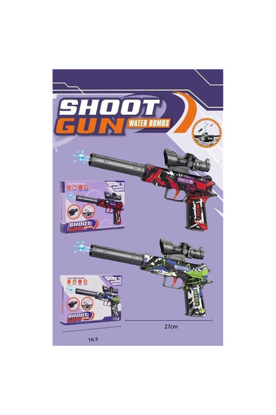 OEM Pistol cu apă și gel Merkpol - Pistol activ 2 în 1 în culori atractive