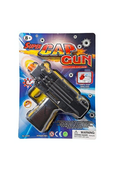 Swede Pistol de plastic cu capse, 8 focuri, pentru copii de 8 ani
