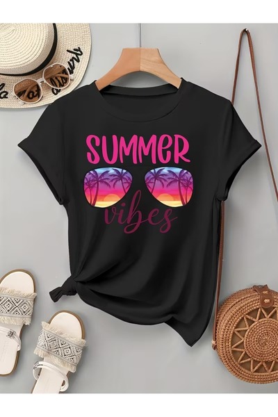 puolikuu Unisex Comfortable Fit Tshrit Printed Tshirt