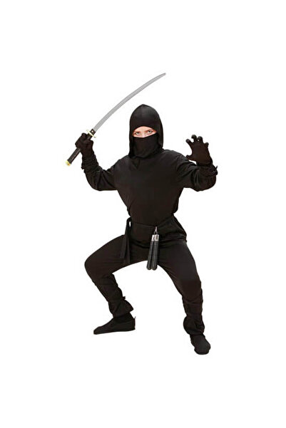 Widmann Costum ninja, Widmann, 164 cm, Negru