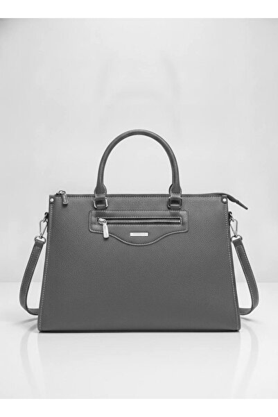 SilviaRosa Women's Office Bag, Eco- Leather, 40x30x10cm, Double Handle and Re...