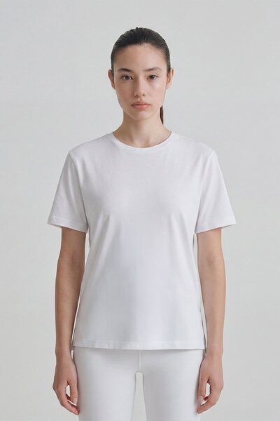 UP&FIT Cotton Basic T-Shirt White