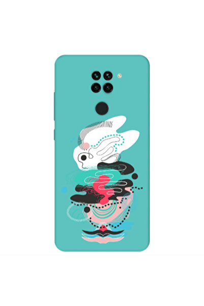 Other Xiaomi Redmi Note 9 Abstract 50 Turquoise Colored Silicone TPU Θήκη