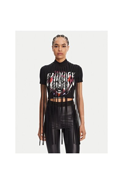 VERSACE JEANS COUTURE Γυναικείο T-Shirt 78HAHE01 CJ02E Μαύρο