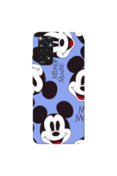 Other Xiaomi Redmi Note 11 4G Mickey Mouse Light Purple Colored Silicone TPU ...