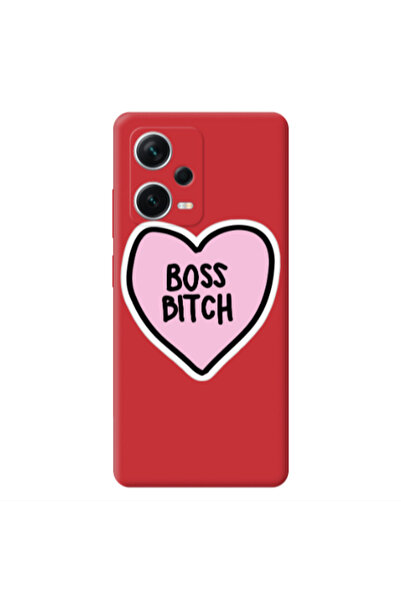 Other Xiaomi Poco X5 Boss Bitch Red Colored Silicone TPU Θήκη