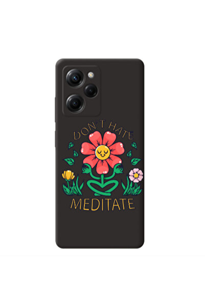Other Xiaomi Poco X5 Pro Meditate Black Colored Silicone TPU Θήκη