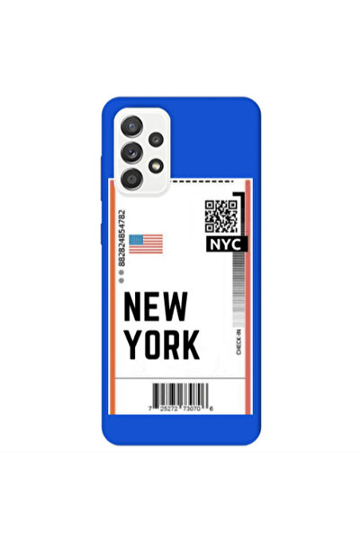 Other Samsung A52 New York NYC Blue Colored Silicone TPU Θήκη