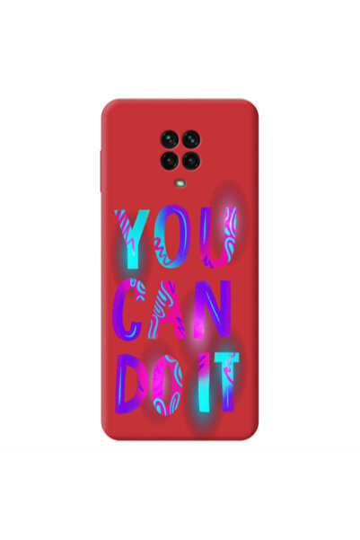 Other Xiaomi Redmi Note 9 Pro You Can Doit Red Colored Silicone TPU Θήκη