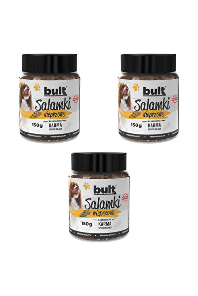 Bult Gustare câini, Bult, 3x150g, Carne de Porc Salam, Câini Adulți, Susține ...