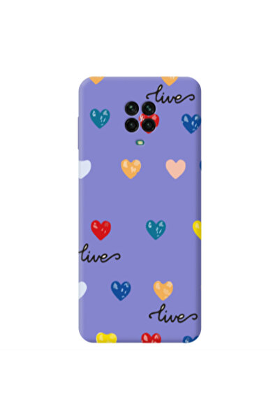Other Xiaomi Redmi Note 9 Pro Heart Lives Purple Colored Silicone TPU Θήκη