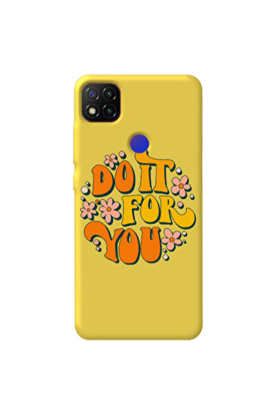 Other Xiaomi Redmi 9c Do it For You Yellow Colored Silicone TPU Θήκη