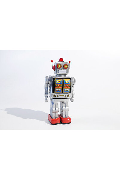 Blechfabrik Robot Metalic Retro cu Mitralieră 30 cm 54201000