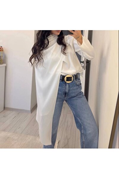 Genel Markalar Saten şallı bluz