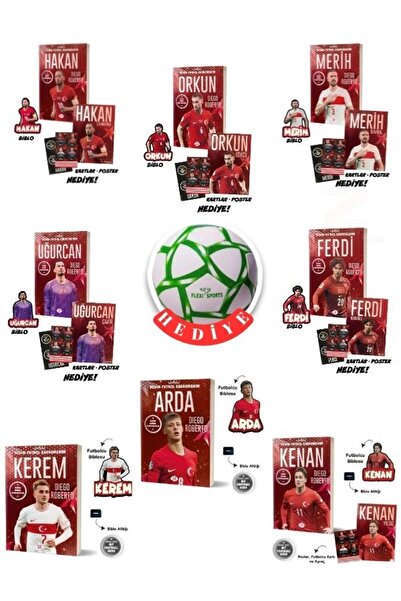 dokuzyayinlari Benim Futbol Kahramanım Hakan Çalhanoğlu Orkun Kökçü Merih Dem...