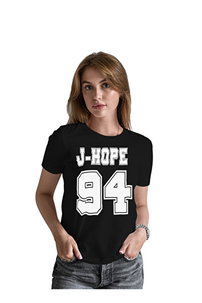 Generic عالم الموضة تيشرت قطن بطباعة عالية الجودة بتصميم BTS J-HOPE