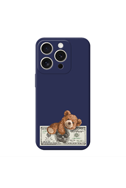 Other Apple iPhone 15 Pro Max Money Style Dark blue Colored Silicone TPU Θήκη