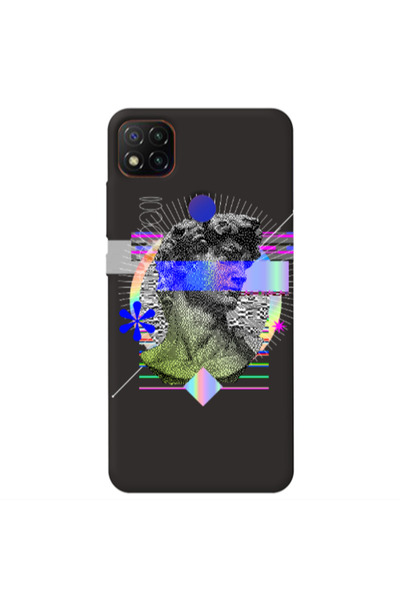 Other Xiaomi Redmi 9c Statue pixels Black Colored Silicone TPU Θήκη