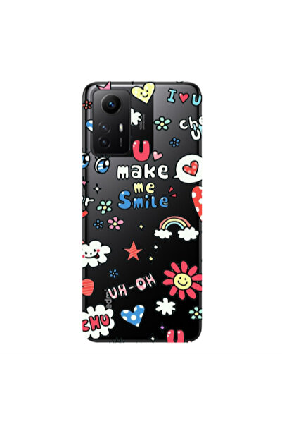 Other Xiaomi Redmi Note 12s Rainbow flowers Transparent Silicone TPU Θήκη
