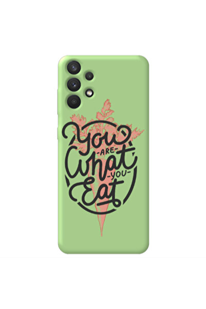 Other Samsung A32 4G You are What You Eat Light Green Colored Silicone TPU Θήκη