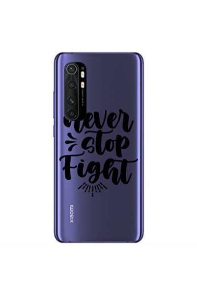 Other Xiaomi Mi Note 10 Lite Never stop fight Transparent Silicone TPU Θήκη