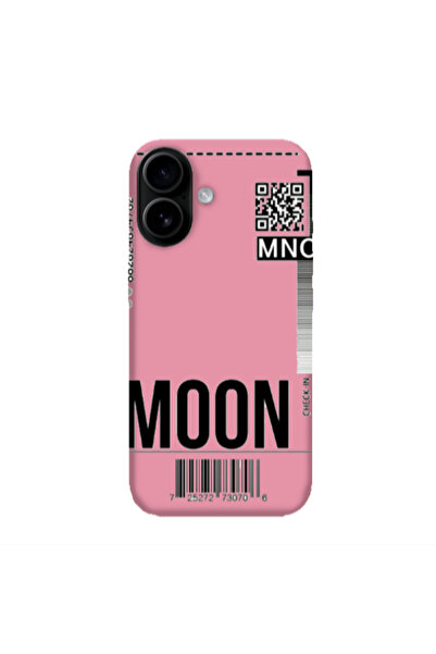 Other Apple Iphone 16 plus A ticket to the moon Pink Colored Silicone TPU Θήκη