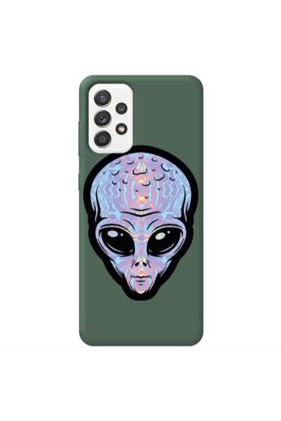 Other Samsung A52 Alien Dark Green Colored Silicone TPU Θήκη
