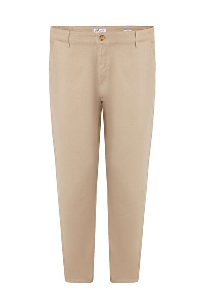 SÜVARİ Battal Kalıp Men's Classic Trousers Pn2020500754 Beige