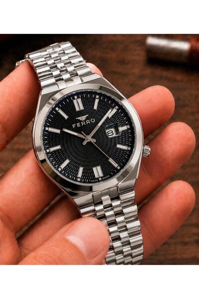 FERRO 30 Mt Water Resistant Steel Cord Does Not Darken Color Men's Wristwatch...