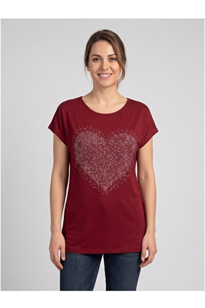 gökçesu Women's Viscose T-Shirt – Soft Textured Comfortable Fit