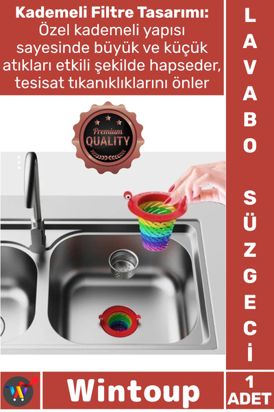 Wintoup # Drainer Kitchen Bathroom Drain Protector Anti-Clogging Practical St...