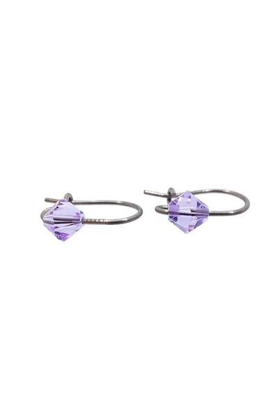 Migati Cercei violet pentru copii din titan pur