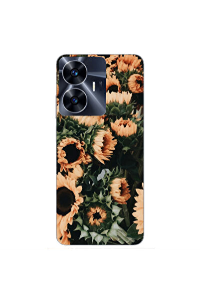 Other Realme Note 50 Sunflowers Transparent Silicone TPU Θήκη