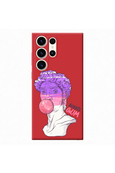 Other Samsung S24 Ultra Pin Bubble Red Colored Silicone TPU Θήκη