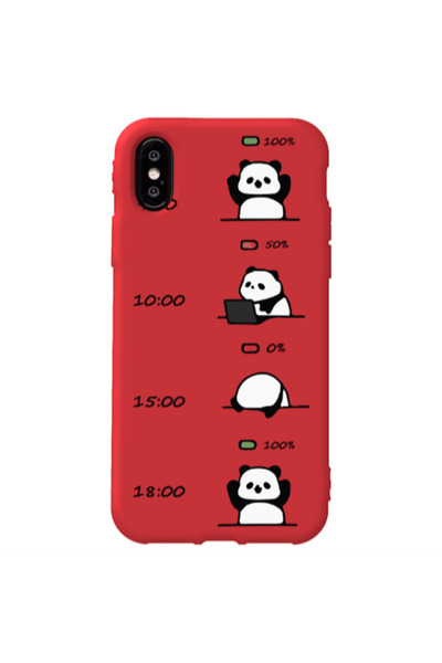Other Apple iPhone Xs My situation at work Red Colored Silicone TPU Θήκη