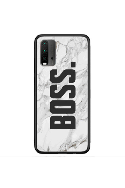Other Xiaomi Redmi 9T Marble Boss Black Glossy Θήκη