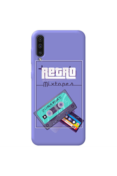 Other Samsung A70 Mixtapes Purple Colored Silicone TPU Θήκη