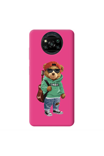 Other Xiaomi Poco X3 /X3 Pro Summer Tedy Fuchsia Colored Silicone TPU Θήκη
