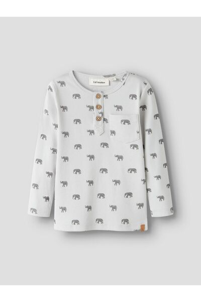 Lil' Atelier Oberteil mit langen Ärmeln Print