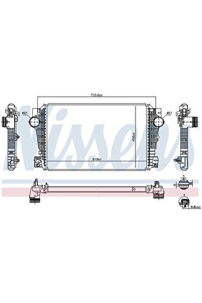 Nissens Intercooler Turbo VW AMAROK 96258