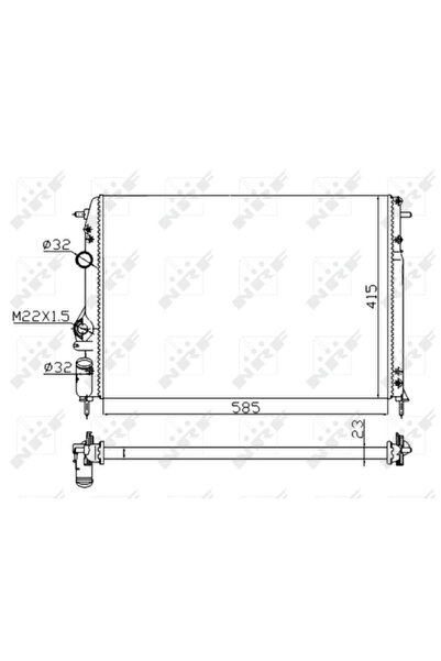 NRF Radiator Racire Motor RENAULT MEGANE 1