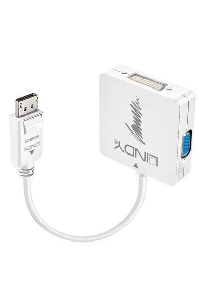 LİNDY Adaptor LY-41028, DP 1.2 - HDMI, DVI, VGA