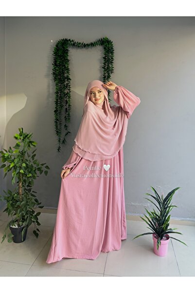 Yüsra Collection Ayrobin Dress and Shaded Soufflé 2-Piece Set